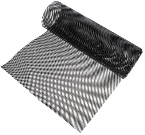 CRILSTYLEO Car Modification Grid Aluminum Screen Mesh Aluminum Mesh Screen Grill Vent Mesh Radiator Screen Metal Mesh Black Aluminum Alloy