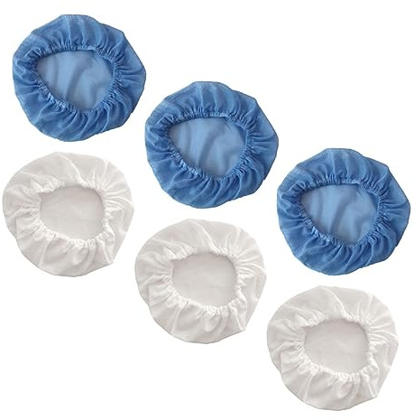 TINEASUR 6 Piezas Tapa de Malla antiestática Gorra de Sombrero de Cocinero para Restaurante Gorra Blanca Gorro Cocinero Gorros Suministros de Cocina Gorro de Trabajo Neto