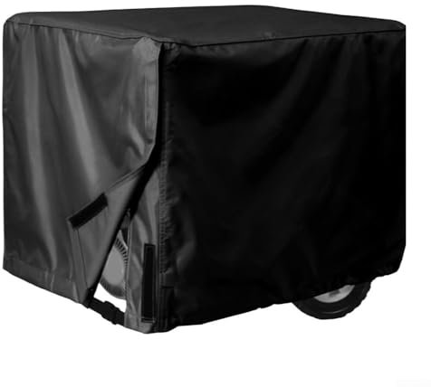 Copertura generatore generale impermeabile, copertura per generatore in tessuto Oxford, copertura impermeabile resistente ai raggi UV, per la maggior parte dei generatori (65 x 51 x 51 cm)