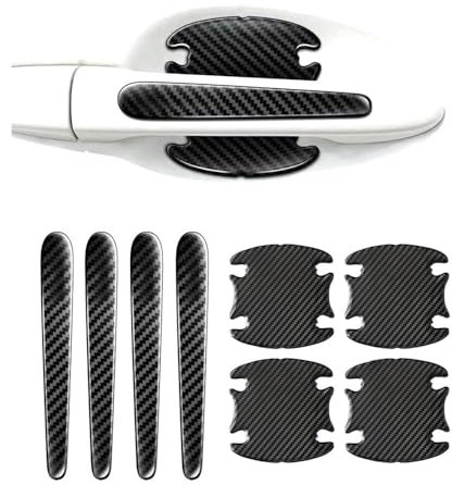 XPKYUWQ 8Stück Auto Türgriff Schutzfolie, für Dacia Sandero Stepway 3.GEN 2.Gen 2021-2024 Schutz Aufkleber Auto Türgriffe Autotür Griffe Aufkleber Türkantenschoner,A