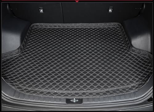 StRoux Coche Alfombrillas Maletero para Audi A5 Sportback 2016-2025, Personalizada Cuero Trasero Carga Bandeja Esteras Alfombra AntiarañAzos Moquetas Protectora Accesorios,B/Black-Beige