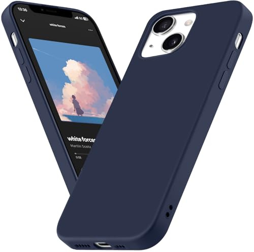 BEZ Phone Case for iPhone 14 Case, Slim Soft TPU Silicone Cover Compatible with iPhone 14, Protective Shockproof Anti-Scratch, Dark Blue Navy