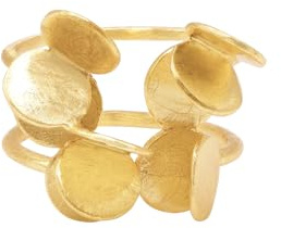 Heideman Ring Damen Edelstahl Plättchen Statement | Individueller Fingerschmuck im künstlerischen Look, hautfreundlich, Geschenkidee für beste Freundin oder Mama