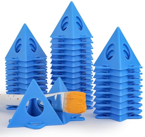 36 Stück Maler Pyramidenständer,Farbständer aus Kunststoff für Leinwände und Türen,Farbständer Klein für Leinwände,Mini-Kegel für sauberen malen,Lackierständer für Möbel,Malzubehör für Kunsthandwerk
