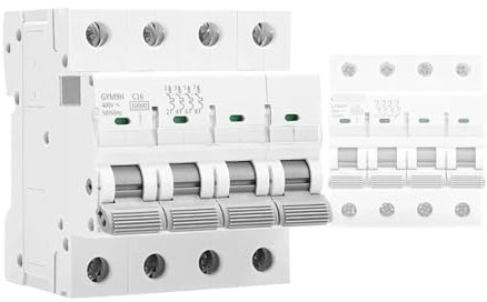 Disjoncteur GYM9H 10KA 4P 6A 10A 16A 20A 25A 32A 40A 50A 63A 220V Courbe C 1 pièce(32A)