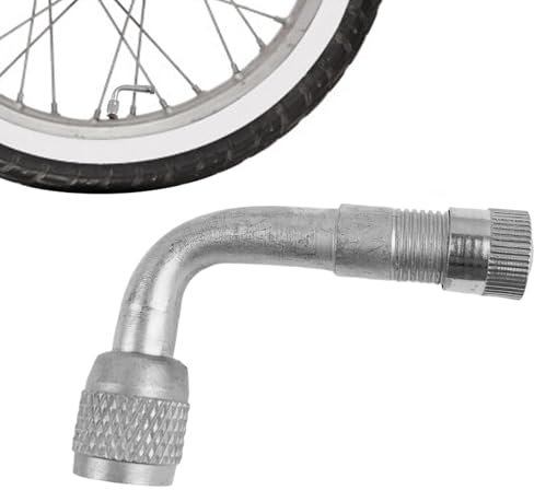 Ziennhu Extensión De Válvula De 90 Grados | Adaptador De Válvula De Neumático Para Coche, Motocicleta, Camión Y Bicicleta | Extensión De Presión De Aire Para La Válvula De Neumáticos Con Curvatura |
