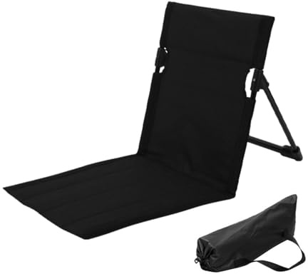 Generisch Strandkorb Mit Rückenlehne Reise-Strandstuhl Tragbarer Strandmatten-Loungesessel Gefaltetes Sitzkissen Für Trekking Camping Zubehör