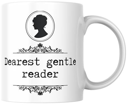 Cheeky Chops Funny Literary Mug for Book Lovers Dearest Gentle Reader Regency Gossip Style Cup Lady Whistledown Birthday for Best Friend Sister Wife Office Colleague - CMUG972