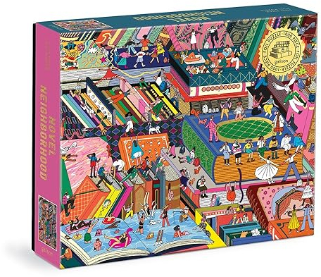 Novel Neighborhood Foil Puzzle: 1000 Pieces