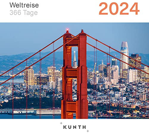 Weltreise - KUNTH 366-Tage-Abreißkalender 2024: Tägliche Inspiration in Bild und Text. Kalender zum Aufhängen oder Aufstellen. (KUNTH Abreißkalender 365 Tage)
