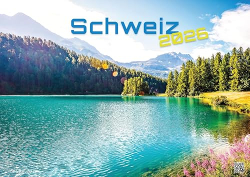 Schweiz - 2026 - Kalender DIN A2: Der Wandkalender mit den schönsten Motiven aus der Schweiz für das Jahr 2026 im extragroßen Format DIN A2 (ca. 60 x 42 cm)!