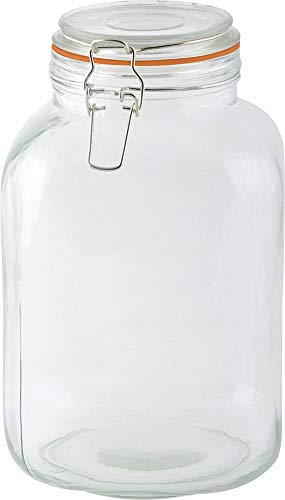 Esschert Design : Bocal Avec Couvercle À Rabat, En Verre - 3l