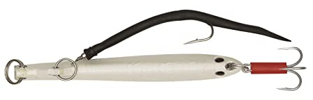 Kinetic Norske Pilken, Bananen-Pilker mit Makk, in Vier Farben verfügbar, Gewichte von 100g bis 1000g, fängiger Taumelpilker, bleifrei