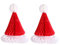 Amosfun 2 stücke Weihnachten weihnachtsmütze Papier waben hängen Weihnachten weihnachtsmütze tischdekoration für Urlaub Weihnachtsbaum Dekoration (rot)