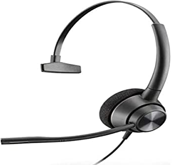 Plantronics Mono-Headset EncorePro 310 monaural mit QD-Anschluss, Schwarz