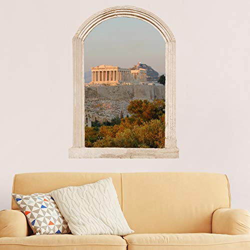 Bilderwelten Wandtattoo Top Mediteran, Größe:40 x 30cm Steinbogen Akropolis