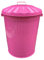 KetoPlastics 90L PINK METAL DUSTBIN WASTE BIN RECYCLING IDEAL FOR HOME AND KITCHEN CAN BE USED OUTDOORS