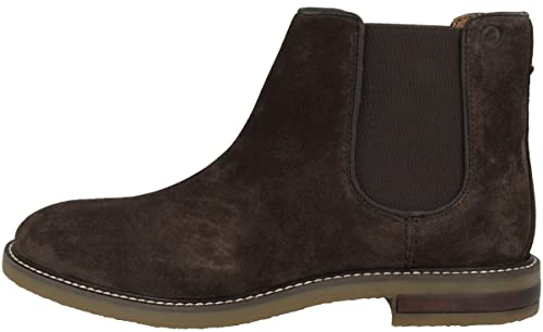 Clarks Jaxen, Stivali Chelsea Uomo, Marrone (Brown Suede), 45 EU