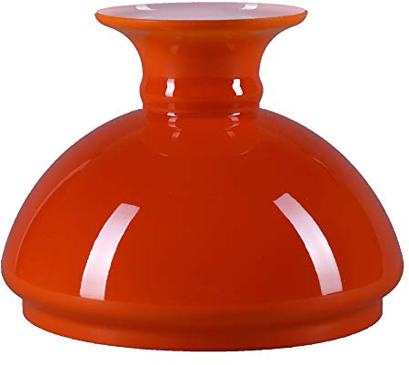 Lampenglas Orange Petroleumlampe Ersatzglas Vestaschirm Glasschirm Ø 154mm Leuchtenglas Petroleumglas