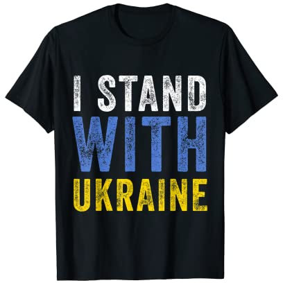 I Stand With Ukraine | Stop Putin Stop War Support Ukraine T-Shirt