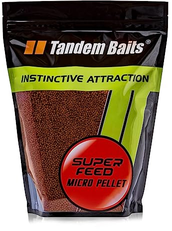 Tandem Baits Karpfen Futter Angelfutter Grundfutter Pellets Feeder SuperFeed Micro Pellet 2 mm 1 kg Fetter Lachs Und Kaviar