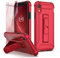 ORETECH Designed for iPhone XR Case, and [2 x Tempered Glass Screen Protectors] [Heavy Duty Protection] [Kickstand & Phone Holder] 5 in 1 Full Body Shockproof Protective Case Cover for iPhone Xr - Red