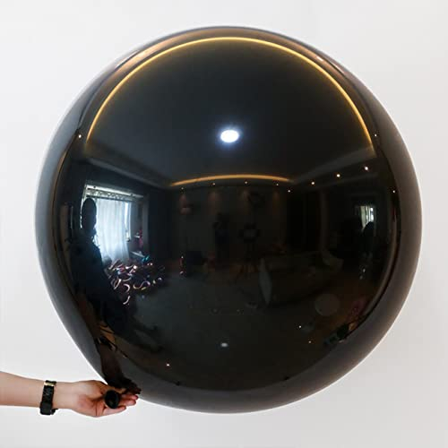36 Zoll Riesen Luftballons Schwarzer,Großer Latex Helium Ballons für Partys Deko,6 Stück