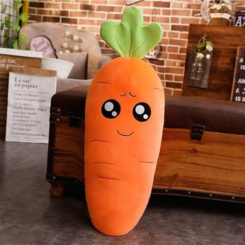 45-110 cm Cartoon Pflanze Lächeln Karotte Plüschtier Nette Gemüse Karotten Kissen Puppen Gefüllte Stofftiere Für Kinder Geschenk 90 cm 1