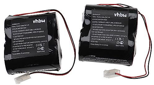 vhbw 2X Batterie Ersatz für ABUS FU2986 für Alarmanlage, Alarmsystem, Funk-Außensirenen (15Ah, 3V, Alkaline)