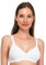 SÌèLEI, Reggiseno Semi-Imbottito Senza Ferretto, Realizzato in Cotone Biologico, 100% Naturale, Designed in Italy, Color Bianco, Taglia 4C