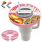 Stanley Snack Tray for Stanley 40 oz Tumbler with Handle, Reusable Snack Bowl for Stanley Cup Accessories with 2Pcs Cowboy Hat Straw Caps, 4 Compartment Divided Tray for Candy,Nuts,Popcorn. (Pink)