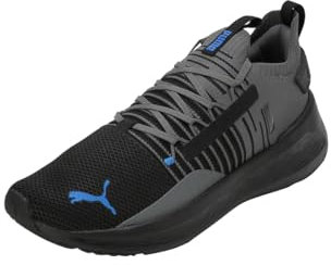 PUMA Softride Symmetry Fuzion, Road Running Shoe Unisex-Adulto, Black-Cool Dark Gray Team Royal, 43 EU