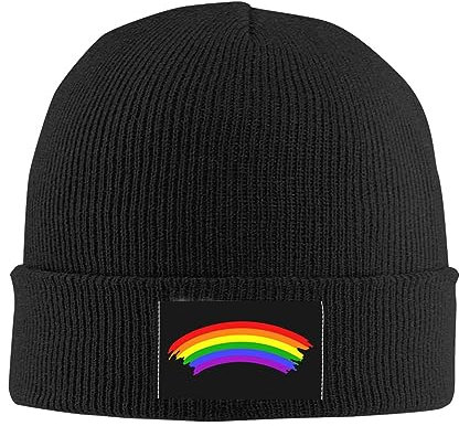 501 Beanie Mütze Regenbogen-Gay-LGBT-Stolz Strickmütze Bequeme Wintermütze Klassisches Cuffed Hats Für Laufen Fischen Radfahren