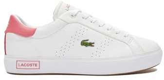 Lacoste 47SFA0073 Baskets pour femme, Blanc/rose, 37 EU