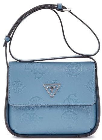 GUESS Damen Keandra Flap, Crossbody-Klappe, Schiefer-Logo
