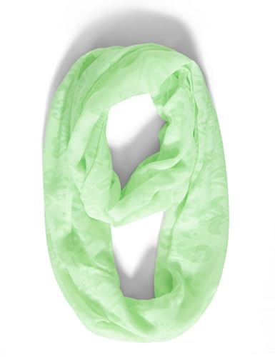 CECIL Damen B572438 Loop Schal mit Print, Matcha Lime, A