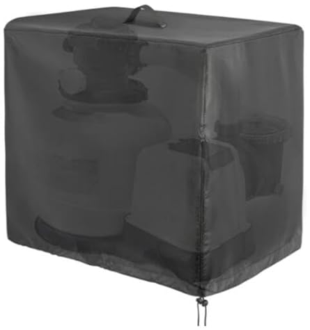 Poolpumpe Abdeckung, Pool Sandfilteranlage Abdeckung für Clear Poolpumpe Im Außenbereich Abdeckung Sandfilteranlage 420D Oxford Vollständige Abdeckplane UV-Beständig Und 100% Wasserdicht-84x61x86cm