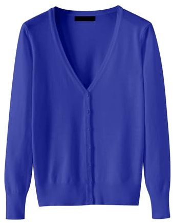 Deal Day Cropped Cardigans for Women Women's Lightweight V Neck Cardigan Sweater Long Sleeve V Neck Button Down Cardigans Solid Colour Classic-Fit Tops Causal Womens Clothes Sale Clearance Dresses