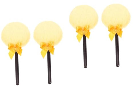 Baluue 4stücke Körperpuder-puff Mit Griff Weiche Handheld Puderquaste Für Körper Und Make-up-anwendungen Für Zuhause Und Salongebrauch