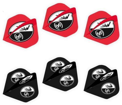 SC Freiburg Dartpfeil-Flights - 6er Set - Dartflights SCF