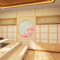 YYZOVBNN 3D-Tapete, antikes japanisches Holzimitat, Türwandbild, Berg Fuji, Kirschblüten-Sushi-Restaurant, Tatami-Hintergrund, Schlafzimmer-Tapete (abziehen und aufkleben)