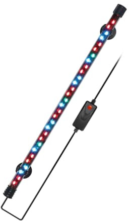 Aquariumlicht LED für Aquarien, Hochleistungs-Vollspektrum-Beleuchtung mit 30 LEDs, Ideal für Süßwasser & Meerwasser, Gleichmäßige Tag- & Nachtlichtsimulation