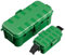 RESTMO medium wasserdichte Kabelbox für den Außenbereich(29x13,2x10cm), gebündelt mit eine kleine Kabelbox mit abnehmbaren Schildabdeckungen(20,5x12,5x8cm) für Verlängerungskabel, Grün