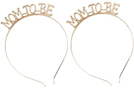 Goldener Legierungs Stirnband für Party und Hochzeit | Eleganter Kopfschmuck für Erwachsene, Komfortabel zu Tragen, Formstabil, 2 Stück