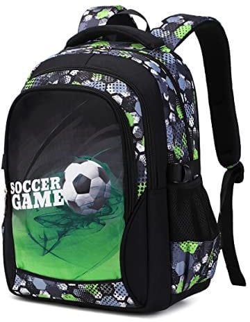 Lmwzh schulrucksack jungen rucksack teenager schultasche jungen schulranzen 5 klasse Wasserdicht und leicht school bag(Grün)