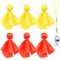 6pcs Elfmeter -Flaggen -Fußball -Flaggen mit 1PC -Pfeife, Flag -Fußball -Set 3PCS Red Referee Flag und 3PCS Yellow Refere Flag für Fußball, Lacrosse und Flag -Fußball -Sportfan Elfmeter Flagge