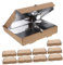 VILLFUL 10 Stück Pizzabox, Pizza-aufbewahrungsbehälter, 22,9 Cm, Aluminiumfolie, Isolierte Pizzaboxen, Pizza-take-out-behälter, Pizza-tragetasche Für Kuchen, Kekse, Pizza-party
