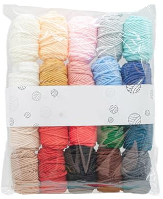 MLWSKERTY 20 Farben Baumwolle Garn Häkelgarn Lools Sools Garn zum Stricken Häkeln Pullover