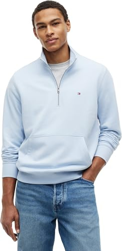 Tommy Hilfiger Herren Sweatshirt mit halbem Reißverschluss