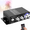 Lxwyq Amplificador Digital Audiophile Bluetooth, Receptor Amplificador Estéreo HiFi con 100W, Ajuste de Agudos y Graves, Control Remoto CD/DVD/MP3/TV/PC, Altavoz de Audio de Potencia